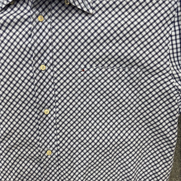 Mens Tommy Hilfiger long sleeve button up shirt size Large flip cuff - Picture 5 of 5